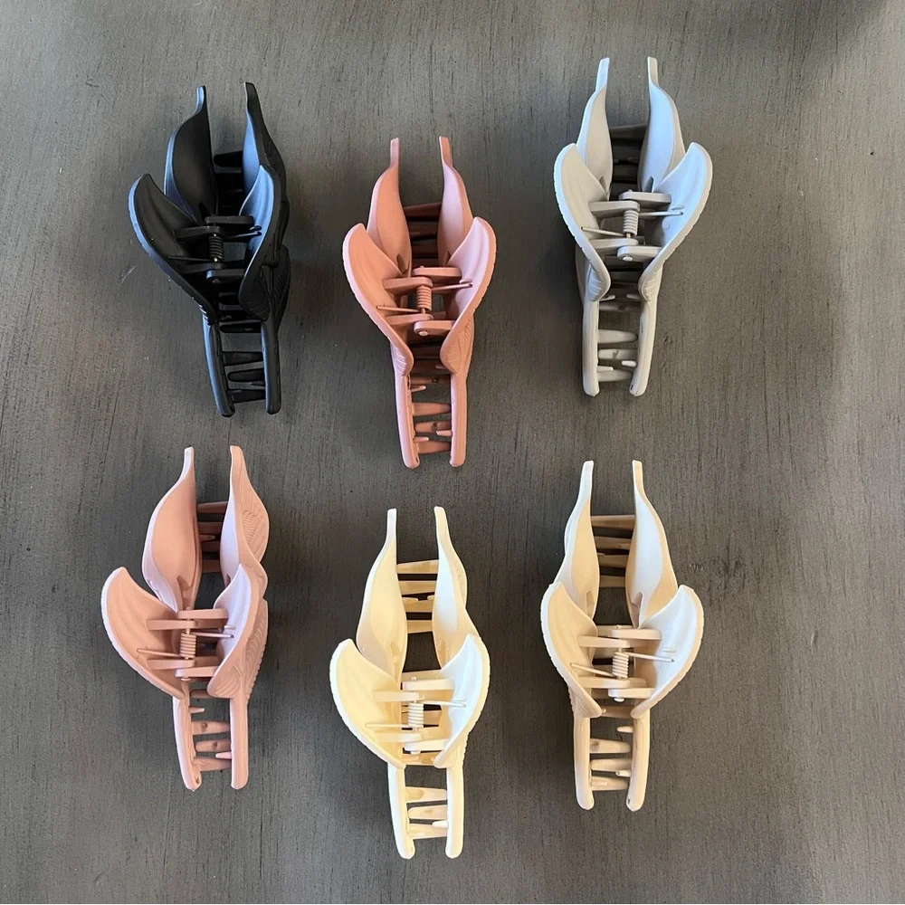 Dark Brown Cala Lily Wild Flower Floral Bohemian Matte 4" Lobster Claw Hair Clip - Picture 3 of 4